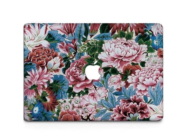 Pink Floral Succulents Flowers Clear Transparent Protective Sleeve Hard Case Cover for MacBook 13 Pro Air 13 Air 11 Pro 16 Pro 15 Shell Case