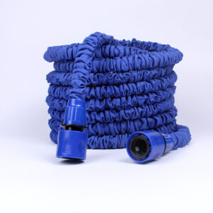 KUJOBUY Retractable Blue 25ft High Flow Garden Hose 7-Mode Nozzle Kink-Free Flexible Shrinking Expandable Gardening Outdoor Expandable Lightweight 25 Foot Non Kinking Garden Hose 25ft - Image 3