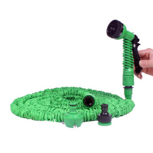 KUJOBUY Retractable Blue 25ft High Flow Garden Hose 7-Mode Nozzle Kink-Free Flexible Shrinking Expandable Gardening Outdoor Expandable Lightweight 25 Foot Non Kinking Garden Hose 25ft - Image 4