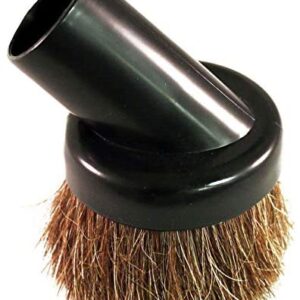 Black Deluxe Universal Replacement Vacuum Cleaner Generic Dust Brush 1 1/4" - Soft Mixed Horse Hair Dusting Vacuum Cleaner Kit Size 1.25" Natural Bristle Vacuum Attachment Replacement (2 PCS) - Image 4