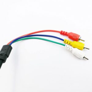 5FT / 1.5M VGA to 3 RCA Cable VGA Male Cable 15 pin Digital to Analog PC TV Video Cable AV Adapter HDTV Laptop PC DVD Display Cable Converter - Image 3