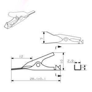 50 Pack - Toothless Micro Steel Alligator Test Clips with Smooth Jawed and Microscopic Tip 5amp Metal Alligator Clip Clamp Kit for Battery Test Tone Nickel Plated Crocodile Clamps (Toothless) - Image 4