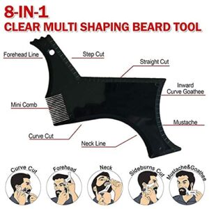 Classic George Beard Shaper Comb for Perfect line up with Edging Use with Beard Trimmer to Style Your Beard and Facial Hair Beard Shaping Tool - Image 6
