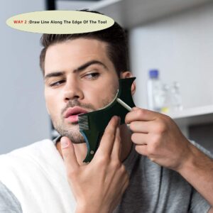 Classic George Beard Shaper Comb for Perfect line up with Edging Use with Beard Trimmer to Style Your Beard and Facial Hair Beard Shaping Tool - Image 5