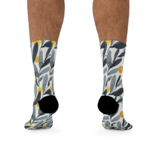 Full Printed Socks Flowers Funny Print Unisex Plants Print Fruits Sublimation Socks Best Gift - Image 4