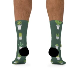 Full Printed Socks Cactus Funny Print Men Socks Unisex Peyote Print Women Socks Tribe Sock Sublimation Socks Flora Gift - Image 4