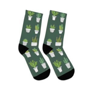 Full Printed Socks Cactus Funny Print Men Socks Unisex Peyote Print Women Socks Tribe Sock Sublimation Socks Flora Gift - Image 5