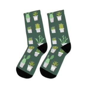 Full Printed Socks Cactus Funny Print Men Socks Unisex Peyote Print Women Socks Tribe Sock Sublimation Socks Flora Gift - Image 6