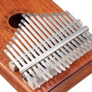 17 Key Kalimba Thumb Piano Solid Mahogany Body Finger Piano Easy to Learn Mbira Instrument Gift for Kids Adult Beginners Professional - Image 5