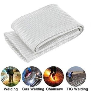 Glass Fiber Finger Gloves Safety Weld Monger Heat Shield Guard Protection Gear Welding Glove Handyman Tool - Image 4