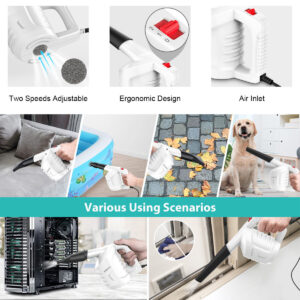 Electric Duster Air Duster Compressed Air Blower Cleaning For Computer Cleaning - US Plug Black - Image 4