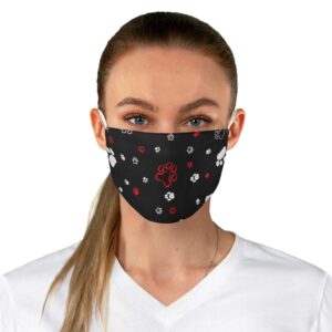 Puppy Spots Face Mask Art Design Everyday Use Casual Fabric Face Mask Funny Gift - Image 2