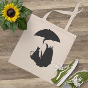 ECO Handbag Cute Friendship - Travel Tote Bag - Cotton Shopper Hand bag Starry Style - Image 2