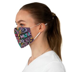 Music Instruments Mask Art Design Everyday Use Casual Fabric Face Mask Funny Gift - Image 4