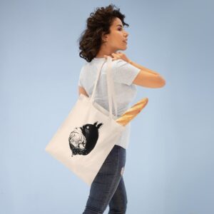 ECO Handbag Anime - Travel Tote Bag - Cotton Shopper Hand bag Cute Style - Image 3