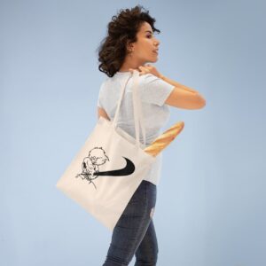 ECO Handbag Fighter - Travel Tote Bag - Cotton Shopper Hand bag Anime Style - Image 3