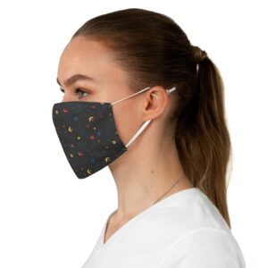 Starry Sky Face Mask Art Design Everyday Use Casual Fabric Face Mask Funny Gift - Image 3