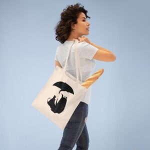 ECO Handbag Cute Friendship - Travel Tote Bag - Cotton Shopper Hand bag Starry Style - Image 3