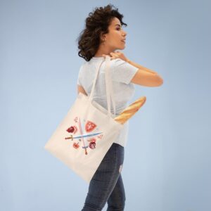 ECO Handbag Knight- Travel Tote Bag - Cotton Shopper Hand bag Thrones Style - Image 3