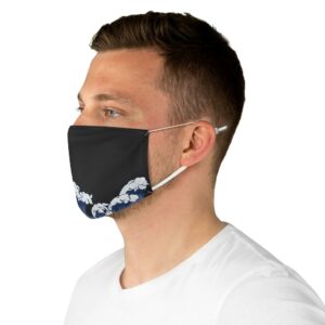 Ocean Wave Face Mask Art Design Everyday Use Casual Fabric Face Mask Funny Gift - Image 5