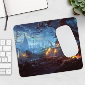 Mouse Pad Halloween Churchyard Mouse Mat Mouse Pad Home or Office Products Perfect Gift Idea - Image 3
